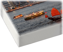 gallery wrap canvas printing - wrap with white/black edges